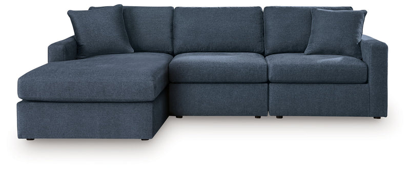 Signature Design by Ashley ink-colored stationary sectional sofa with plush cushions and modern design.