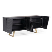 Finley Mid-Century Black & Gold Buffet — view 5