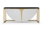 Flavio - Gold + Marble Console Table — view 2