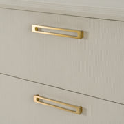 Florence - Modern Beige Leatherette + Gold Chest — view 3