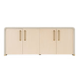 Florence - Modern Beige Leatherette + Gold Buffet