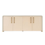 Florence - Modern Beige Leatherette + Gold Buffet