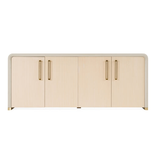 Florence - Modern Beige Leatherette + Gold Buffet