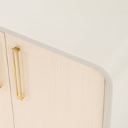 Florence - Modern Beige Leatherette + Gold Buffet — view 4