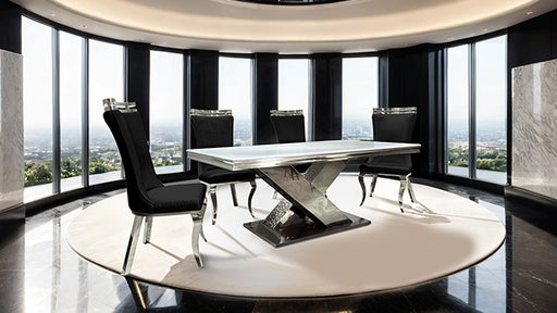 Palazzo Silver Chair (2/CTN) - R&R Furniture Gallery (Fountain Valley, CA)