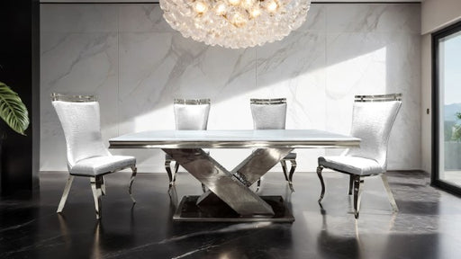 Palazzo Silver Chair (2/CTN) - R&R Furniture Gallery (Fountain Valley, CA)