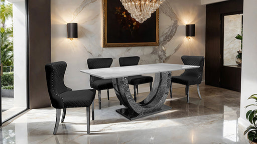 Portanova Silver Chair (2/CTN) - R&R Furniture Gallery (Fountain Valley, CA)