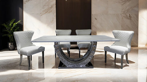 Portanova Silver Chair (2/CTN) - R&R Furniture Gallery (Fountain Valley, CA)