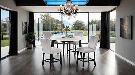 Sabro 5 Pc Counter Ht Table Set Black - R&R Furniture Gallery (Fountain Valley, CA)
