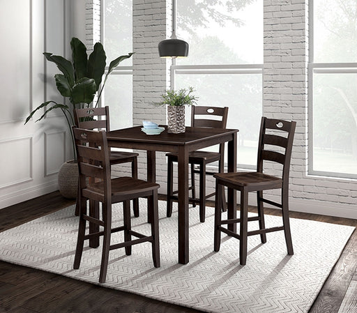 Lubbock 5 Pc. Counter Ht. Table Set - R&R Furniture Gallery (Fountain Valley, CA)