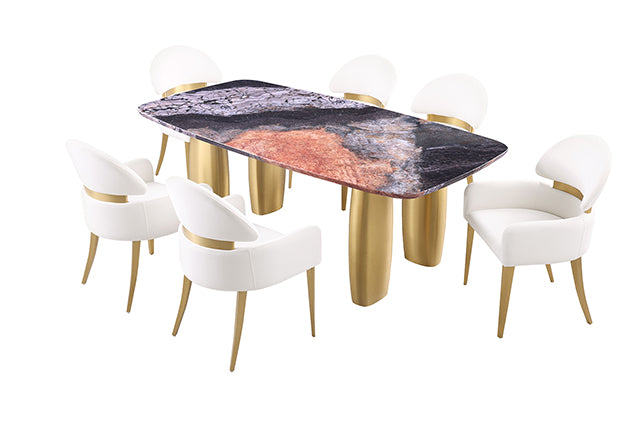 Northolt 7 Pc Dining Table Set - R&R Furniture Gallery (Fountain Valley, CA)