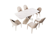 Lenvik 7 Pc Dining Table Set - R&R Furniture Gallery (Fountain Valley, CA)