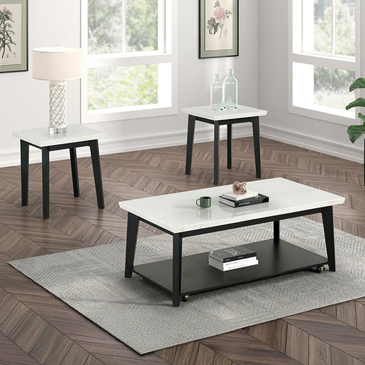 Thisted Square Marble End Table - R&R Furniture Gallery (Fountain Valley, CA)