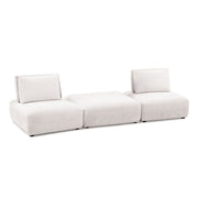 Stavanger 2-Seater w/ Square Ottoman - R&R Furniture Gallery (Fountain Valley, CA)