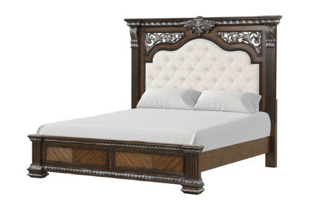 Promenade Bed Dark Brown & White - R&R Furniture Gallery (Fountain Valley, CA)