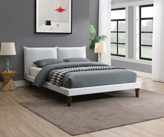 Verwood E.King, Full, & Queen Bed Gray & Light Gray - R&R Furniture Gallery (Fountain Valley, CA)