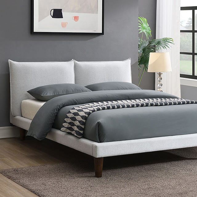 Verwood E.King, Full, & Queen Bed Gray & Light Gray - R&R Furniture Gallery (Fountain Valley, CA)