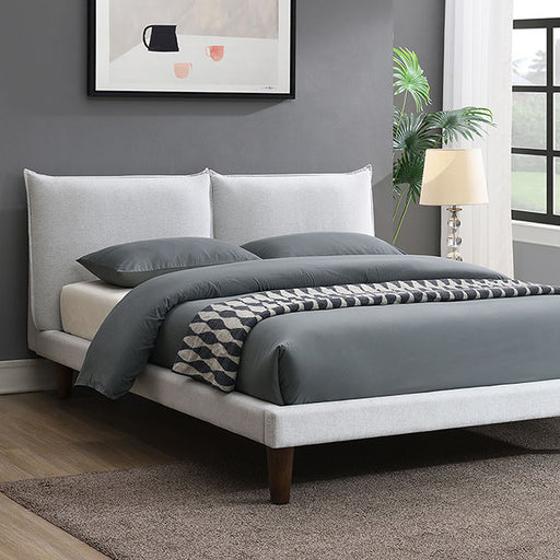 Verwood E.King, Full, & Queen Bed Gray & Light Gray - R&R Furniture Gallery (Fountain Valley, CA)