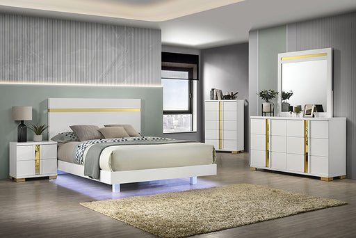 Lillestrom E.King, Queen, Full, & Full Bed Black & White - R&R Furniture Gallery (Fountain Valley, CA)
