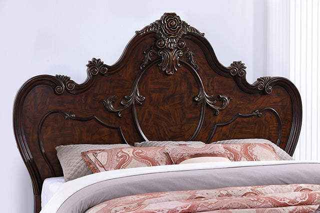 Roselli E.King & Queen Bed White & Chrome - R&R Furniture Gallery (Fountain Valley, CA)