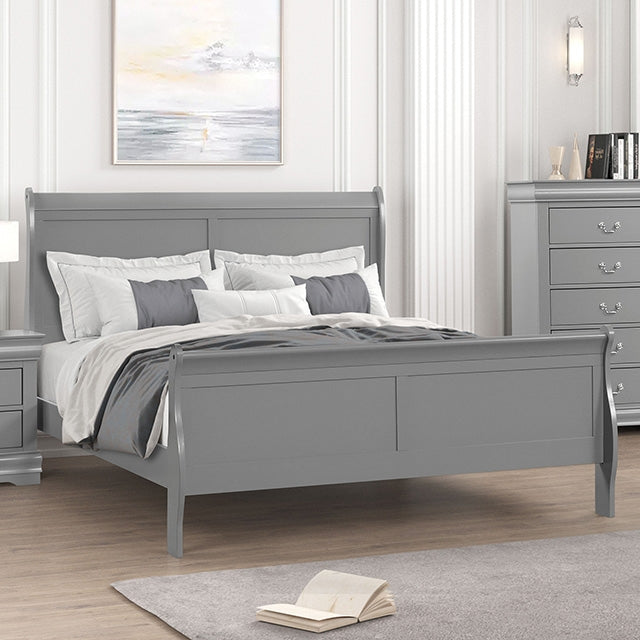 Louis Philippe Full, Twin, Full, & King Bed Black, Grey, Brown & White - R&R Furniture Gallery (Fountain Valley, CA)