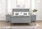 Louis Philippe Full, Twin, Full, & King Bed Black, Grey, Brown & White - R&R Furniture Gallery (Fountain Valley, CA)
