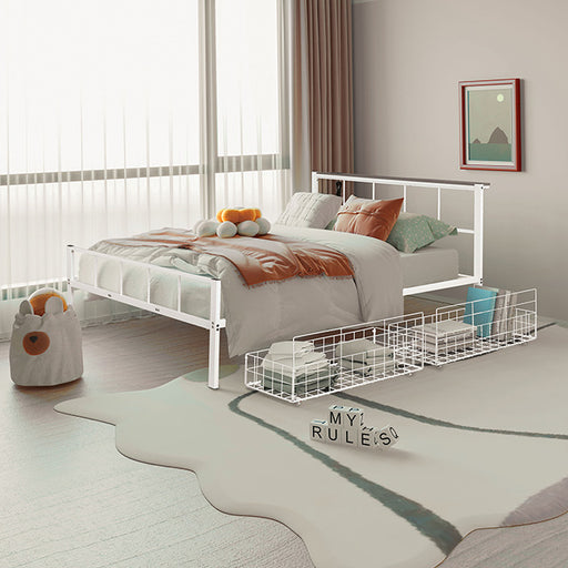Nicoli Queen Metal Bed With Underbed Storage - R&R Furniture Gallery (Fountain Valley, CA)