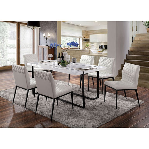 Alisha 7 Pc Dining Table Set - R&R Furniture Gallery (Fountain Valley, CA)