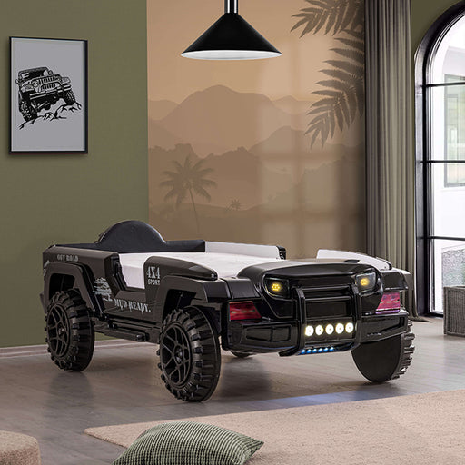 Randlar Bed Pink, Green, & Black - R&R Furniture Gallery (Fountain Valley, CA)