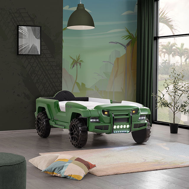 Randlar Bed Pink, Green, & Black - R&R Furniture Gallery (Fountain Valley, CA)