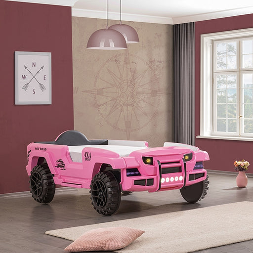 Randlar Bed Pink, Green, & Black - R&R Furniture Gallery (Fountain Valley, CA)