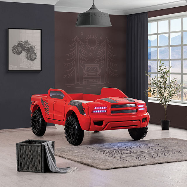 Roverton Bed Red & Grey - R&R Furniture Gallery (Fountain Valley, CA)