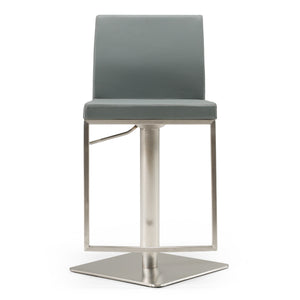 Folsum - Modern Grey Adjustable Bar Stool