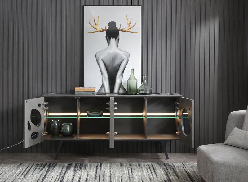 Fontana - Modern Grey Buffet — view 2