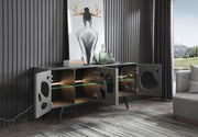 Fontana - Modern Grey Buffet — view 3