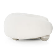 Fortune - Contemporary White Fabric Sofa — view 5