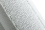 Fowler - Modern White Eco-Leather Dining Armchair — view 3