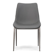 Frasier - Modern Grey Eco-Leather Dining Chair (Set of 2) — view 5