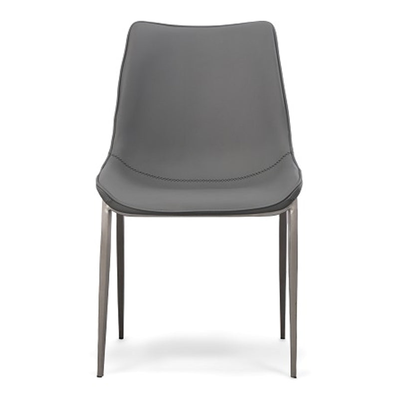 Frasier - Modern Grey Eco-Leather Dining Chair (Set of 2) — view 5