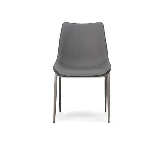 Frasier - Modern Grey Eco-Leather Dining Chair (Set of 2)