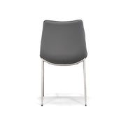 Frasier - Modern Grey Eco-Leather Dining Chair (Set of 2) — view 3