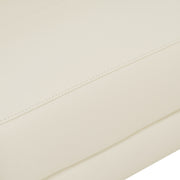 Frazier - Modern White Leather Sectional Sofa with 3 Recliners — view 4