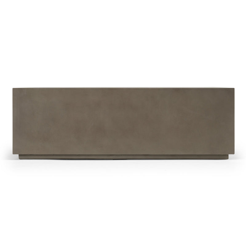 Fresno - Modern Grey Concrete Coffee Table — view 5
