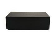 Fresno - Modern Black Concrete Coffee Table — view 3