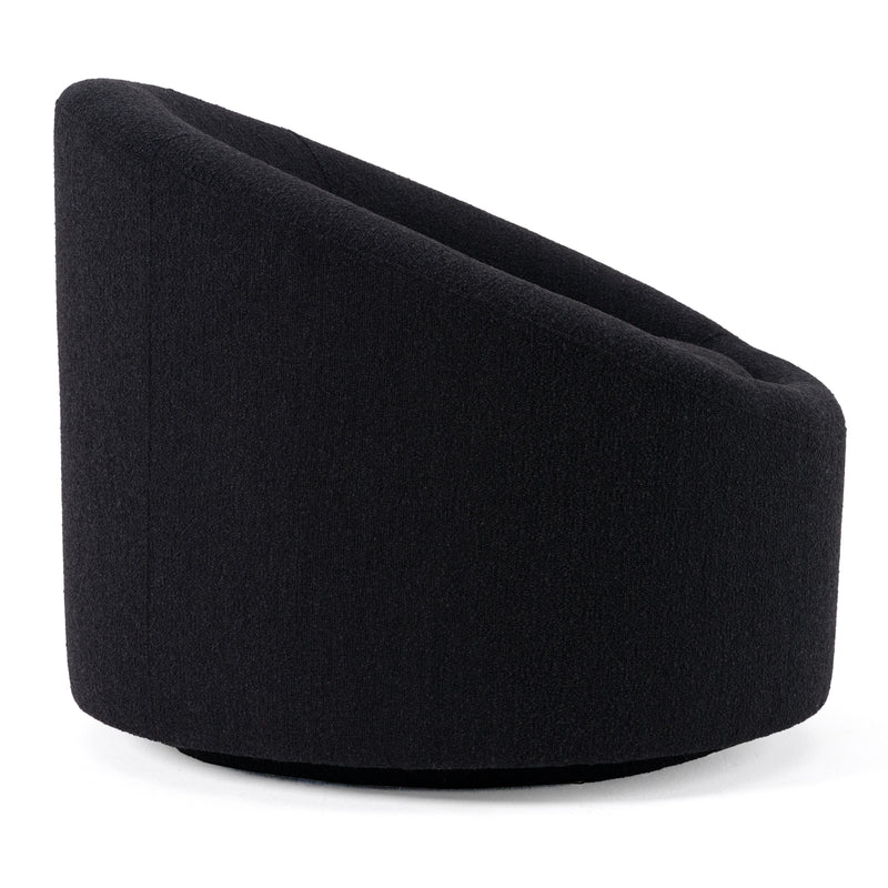 Frontier - Glam Black Fabric Accent Chair — view 2