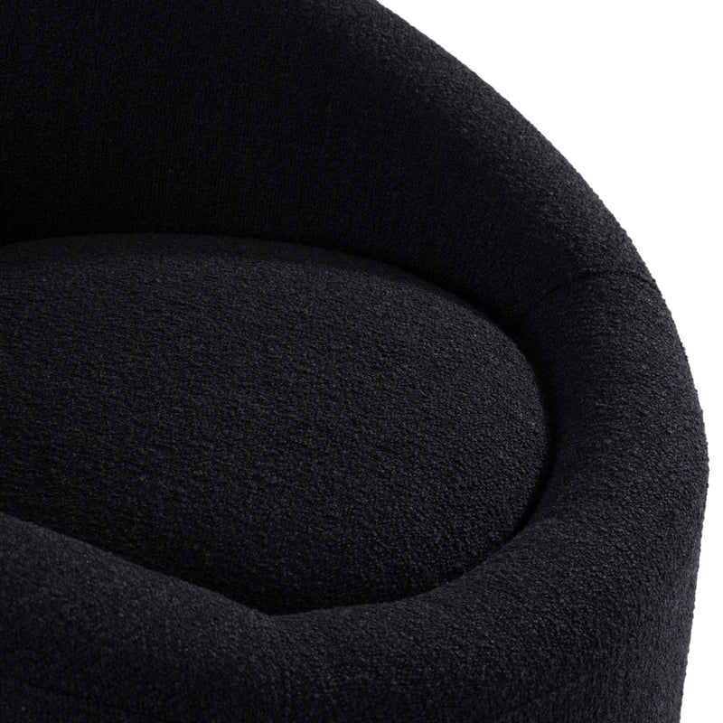 Frontier - Glam Black Fabric Accent Chair — view 5