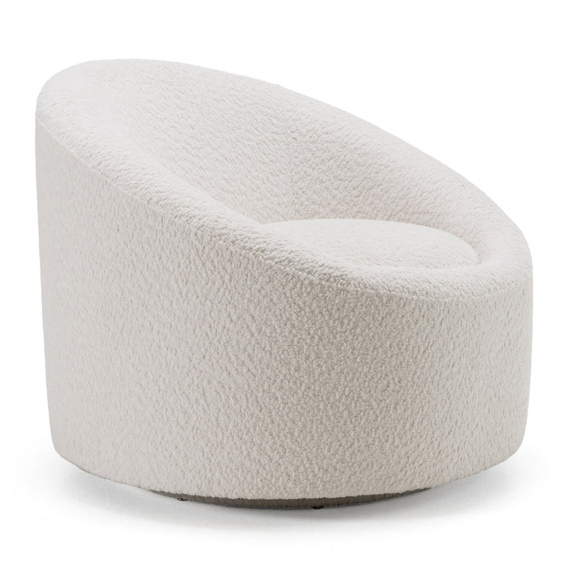Frontier - Glam Off-White Fabric Accent Chair — view 2
