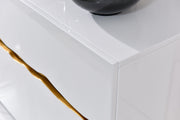 Aspen Modern White & Gold Buffet — view 2
