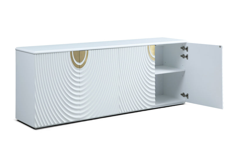 G1869 - White + Gold Buffet — view 2