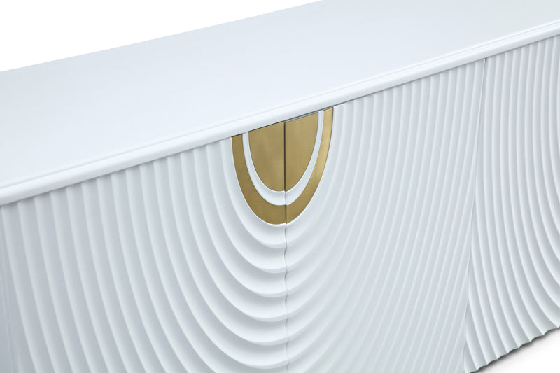 G1869 - White + Gold Buffet — view 3